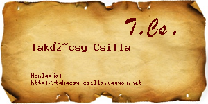 Takácsy Csilla névjegykártya