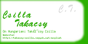 csilla takacsy business card